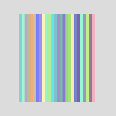 Paralelepípedos coloridos ortogonais paralelos